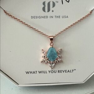 BP Necklace, Vintage Vibes, NK49042 The Spider Necklace in Blue - Bomb Party